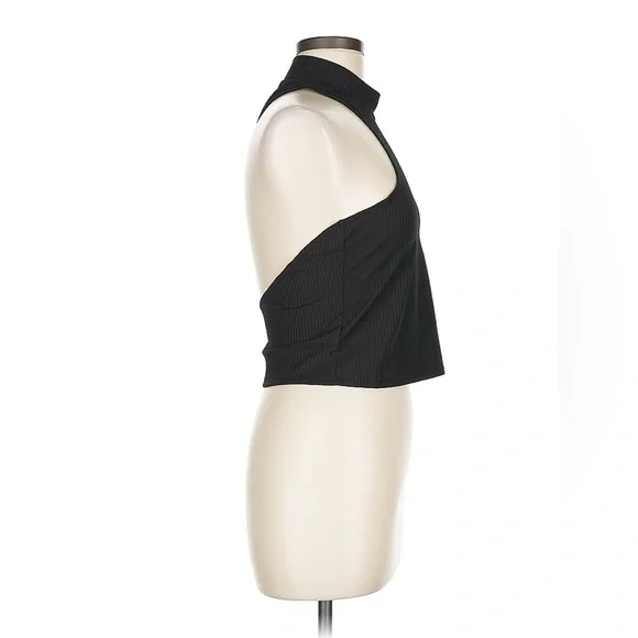 H:ours x REVOLVE Black Cut Out One Shoulder Long Sleeve Top Medium NWT - Picture 3 of 5